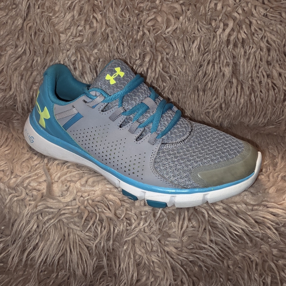 Under Armour Gray and Teal Sneakers